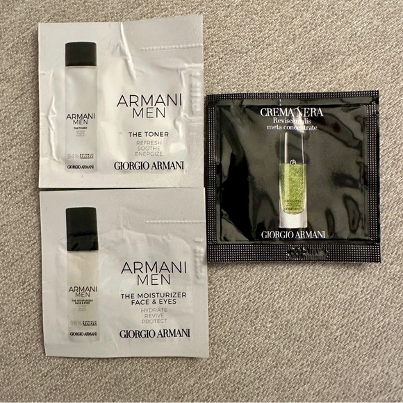 Giorgio Armani Other - Giorgio Armani Men's Skincare Samples